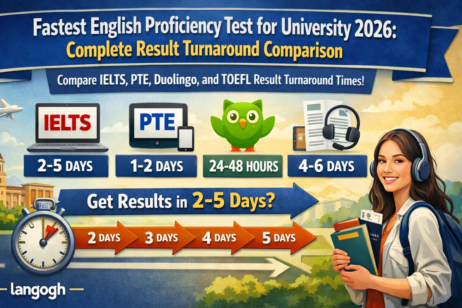 Fastest English Proficiency Test for University 2026: Complete Result Turnaround Comparison