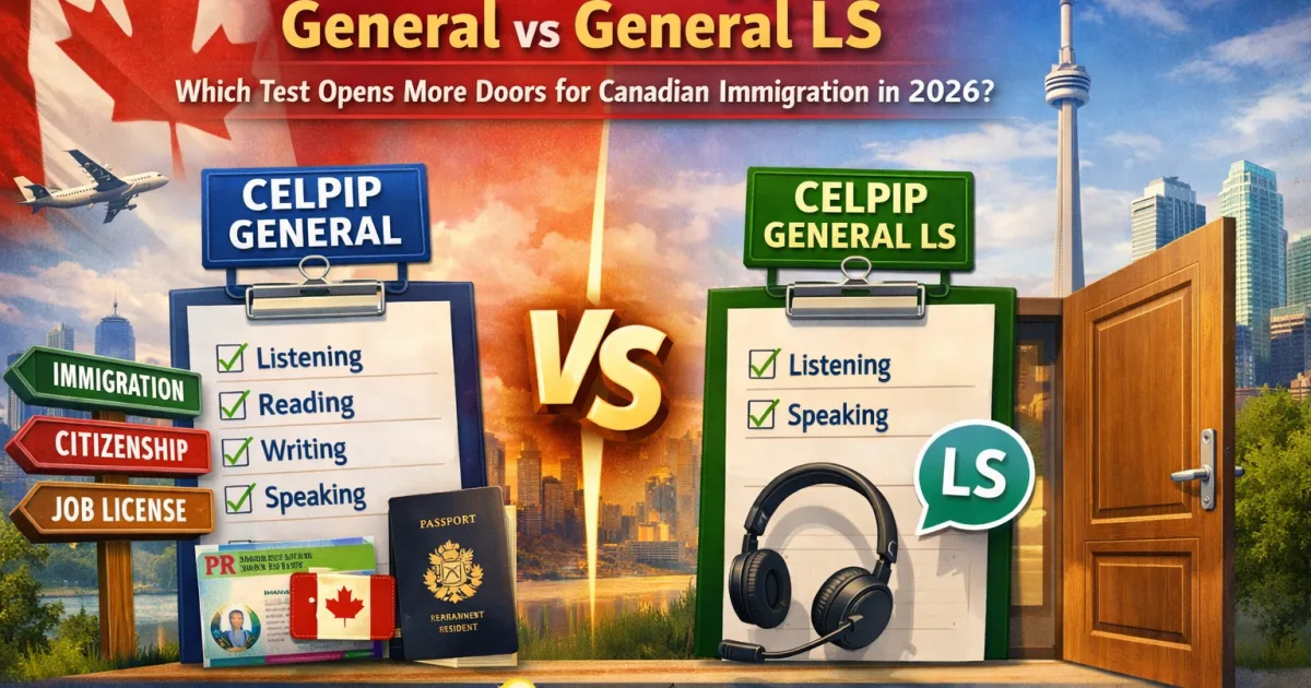 CELPIP Test Types: General vs General LS – Which Test Opens More Doors for Canadian Immigration in 2026?