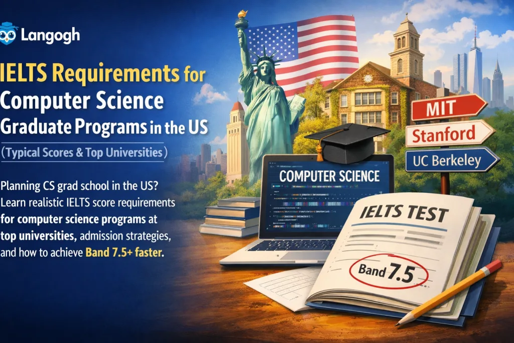 minimum ielts requirments for computer science students in us