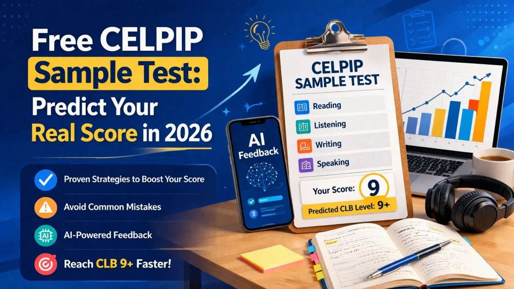 Free CELPIP Sample Test: Predict Your Real Score in 2026